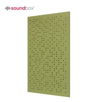 Perforated acoustic decorative wall panel noise reduction and sound absorption performance for conference hall